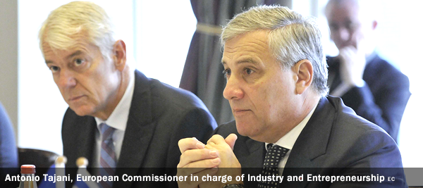 Antonio Tajani, Vice-President of the EC in charge of Industry and Entrepreneurship