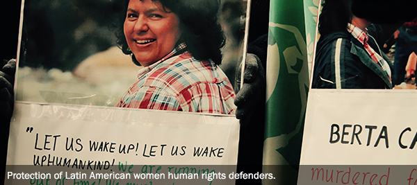 Protection of Latin American women human rights defenders